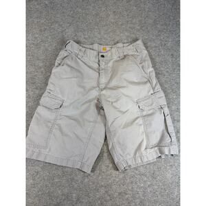 Carhartt Cargo Shorts Mens Size 34 Gray Relaxed Fit Ripstop Utility Workwear